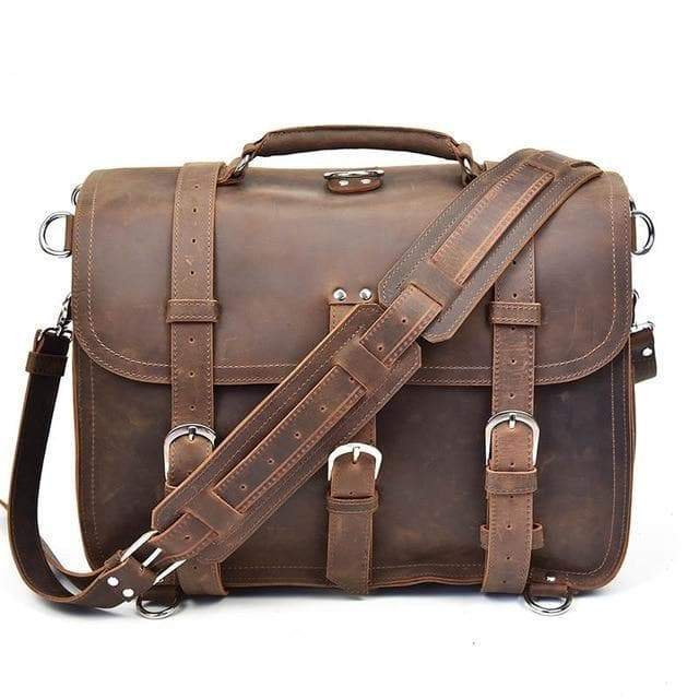 The Gustav Messenger Bag | Large Capacity Vintage Leather Messenger Bag-thumbmail-10