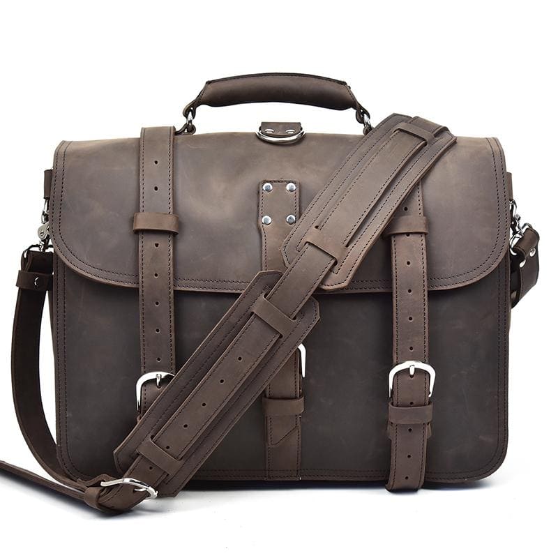 The Gustav Messenger Bag | Large Capacity Vintage Leather Messenger Bag-thumbmail-4