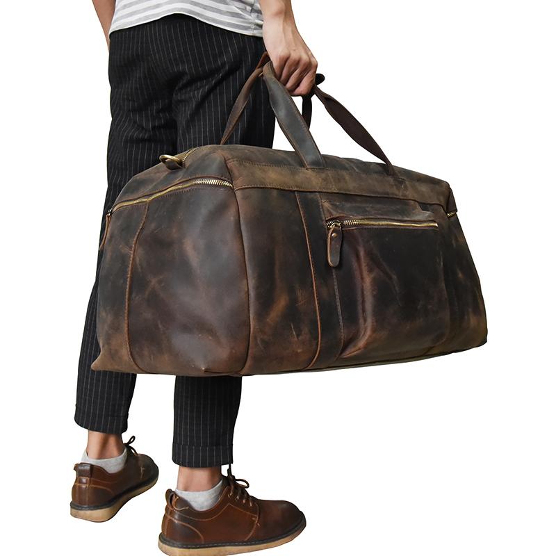 The Colden Duffle Bag | Large Capacity Leather Weekender-thumbmail-10