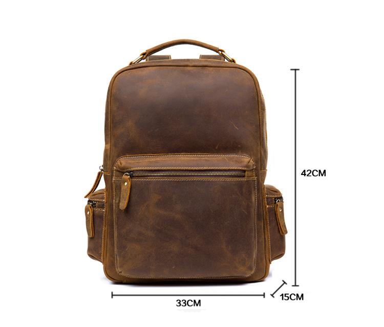 The Langley Backpack | Genuine Vintage Leather Backpack-thumbmail-10