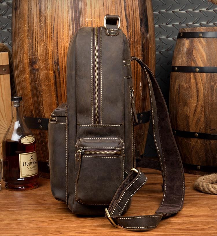 The Langley Backpack | Genuine Vintage Leather Backpack-thumbmail-6