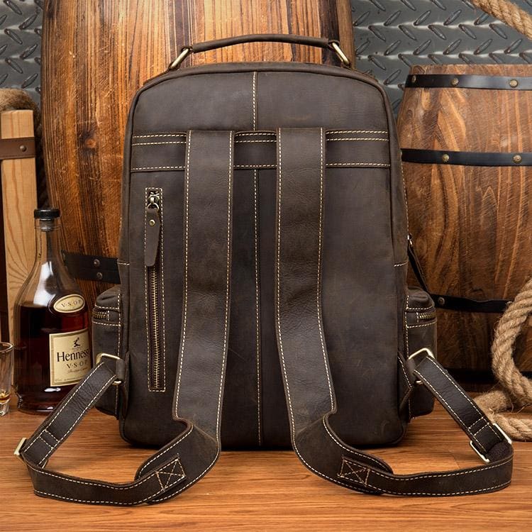 The Langley Backpack | Genuine Vintage Leather Backpack-thumbmail-5