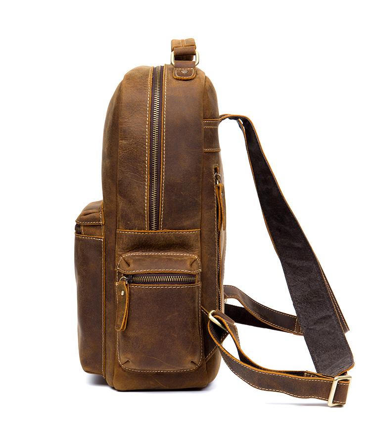 The Langley Backpack | Genuine Vintage Leather Backpack-thumbmail-3