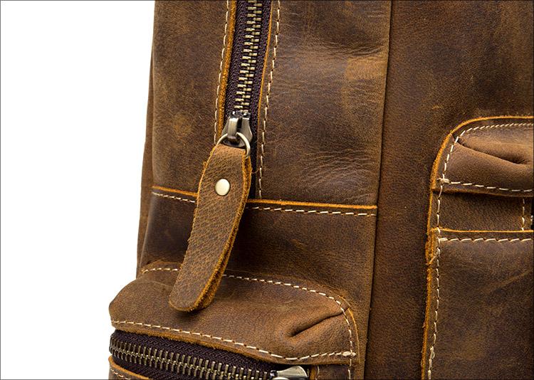 The Langley Backpack | Genuine Vintage Leather Backpack-thumbmail-2