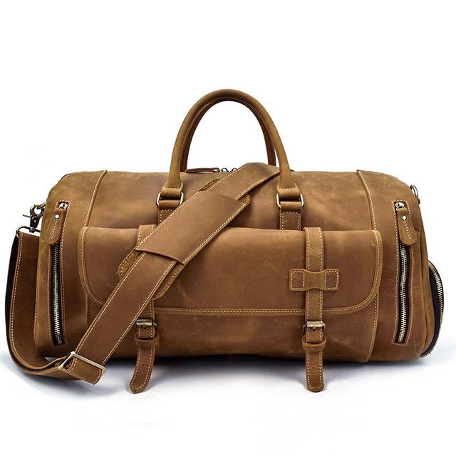 The Bard Weekender | Handmade Leather Duffle Bag-thumbmail-2