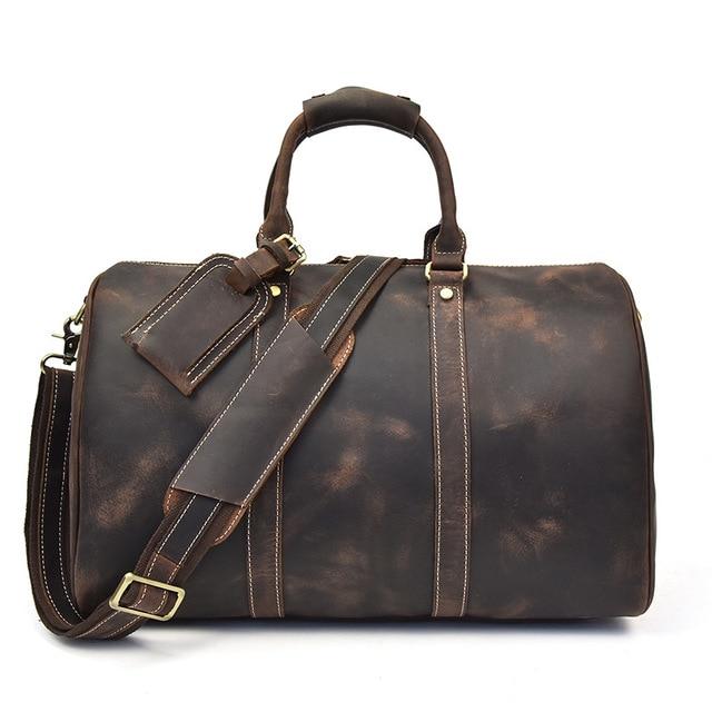 The Brandt Weekender | Small Leather Duffle Bag-thumbmail-10