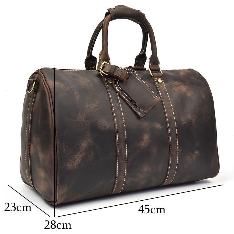 The Brandt Weekender | Small Leather Duffle Bag-thumbmail-2