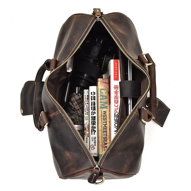 The Brandt Weekender | Small Leather Duffle Bag-thumbmail-4