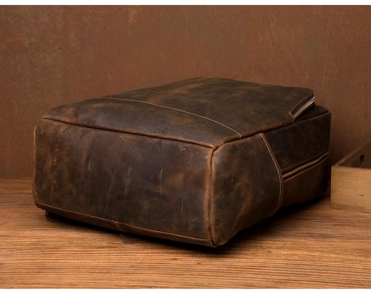 The Vernon Backpack | Genuine Vintage Leather Minimalist Backpack-thumbmail-4