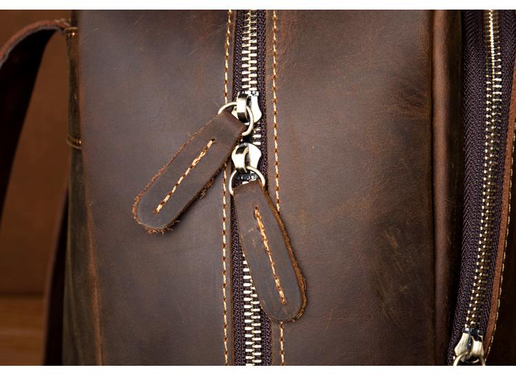 The Vernon Backpack | Genuine Vintage Leather Minimalist Backpack-thumbmail-5