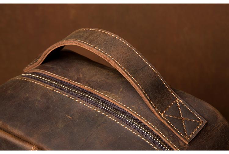 The Vernon Backpack | Genuine Vintage Leather Minimalist Backpack-thumbmail-10