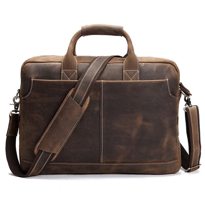 The Welch Briefcase | Vintage Leather Messenger Bag-thumbmail-4