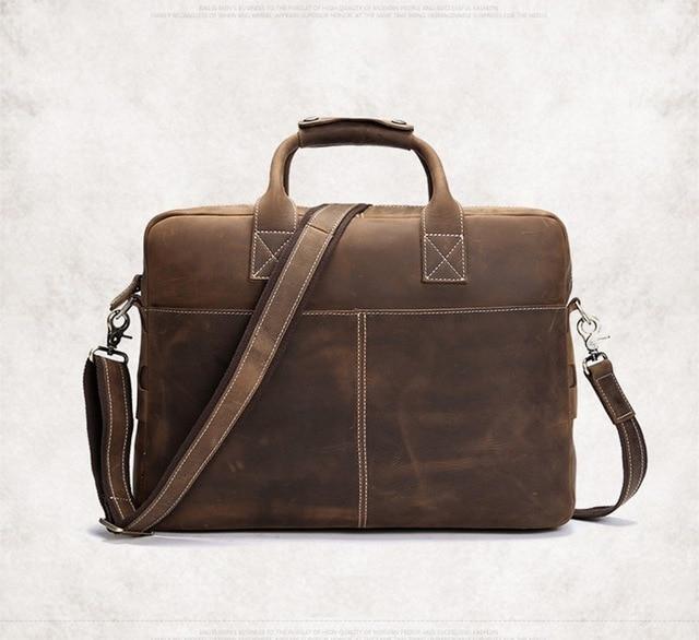 The Welch Briefcase | Vintage Leather Messenger Bag-thumbmail-5