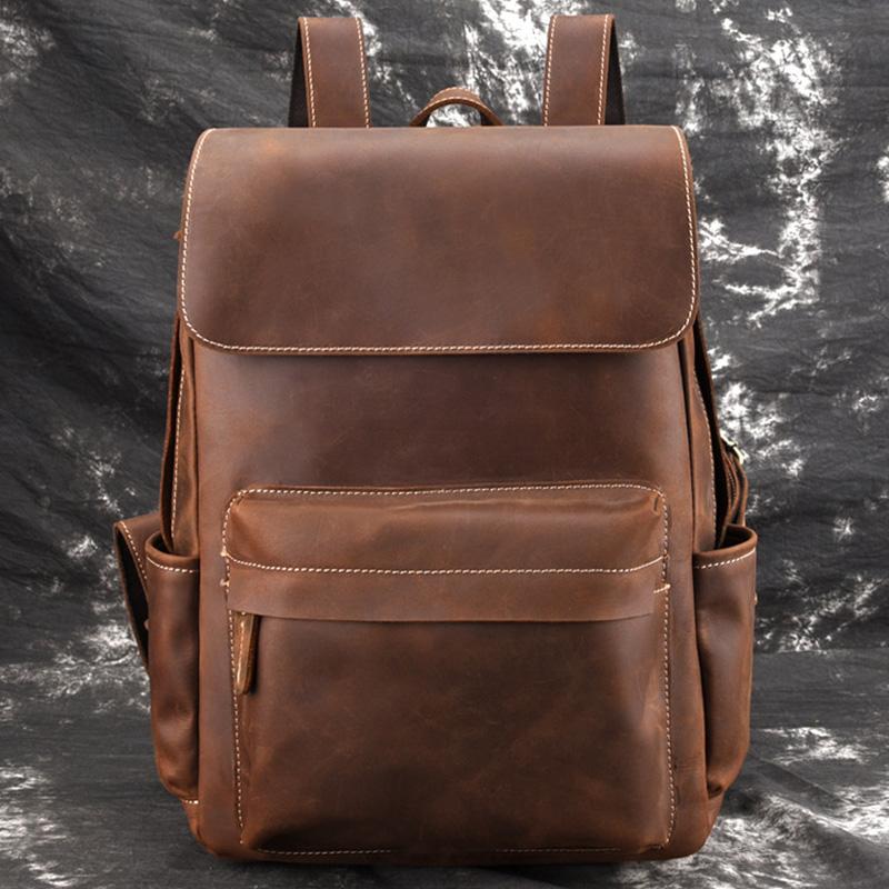 The Helka Backpack | Genuine Vintage Leather Backpack-thumbmail-3
