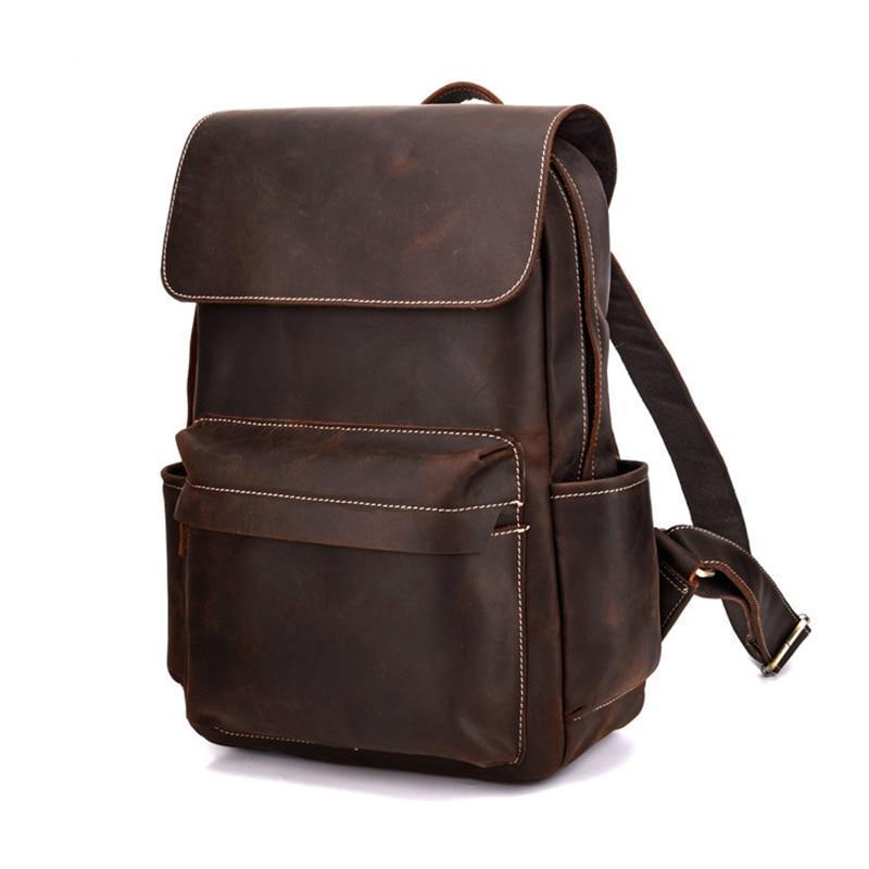 The Helka Backpack | Genuine Vintage Leather Backpack-thumbmail-5