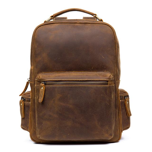 The Langley Backpack | Genuine Vintage Leather Backpack-thumbmail-4