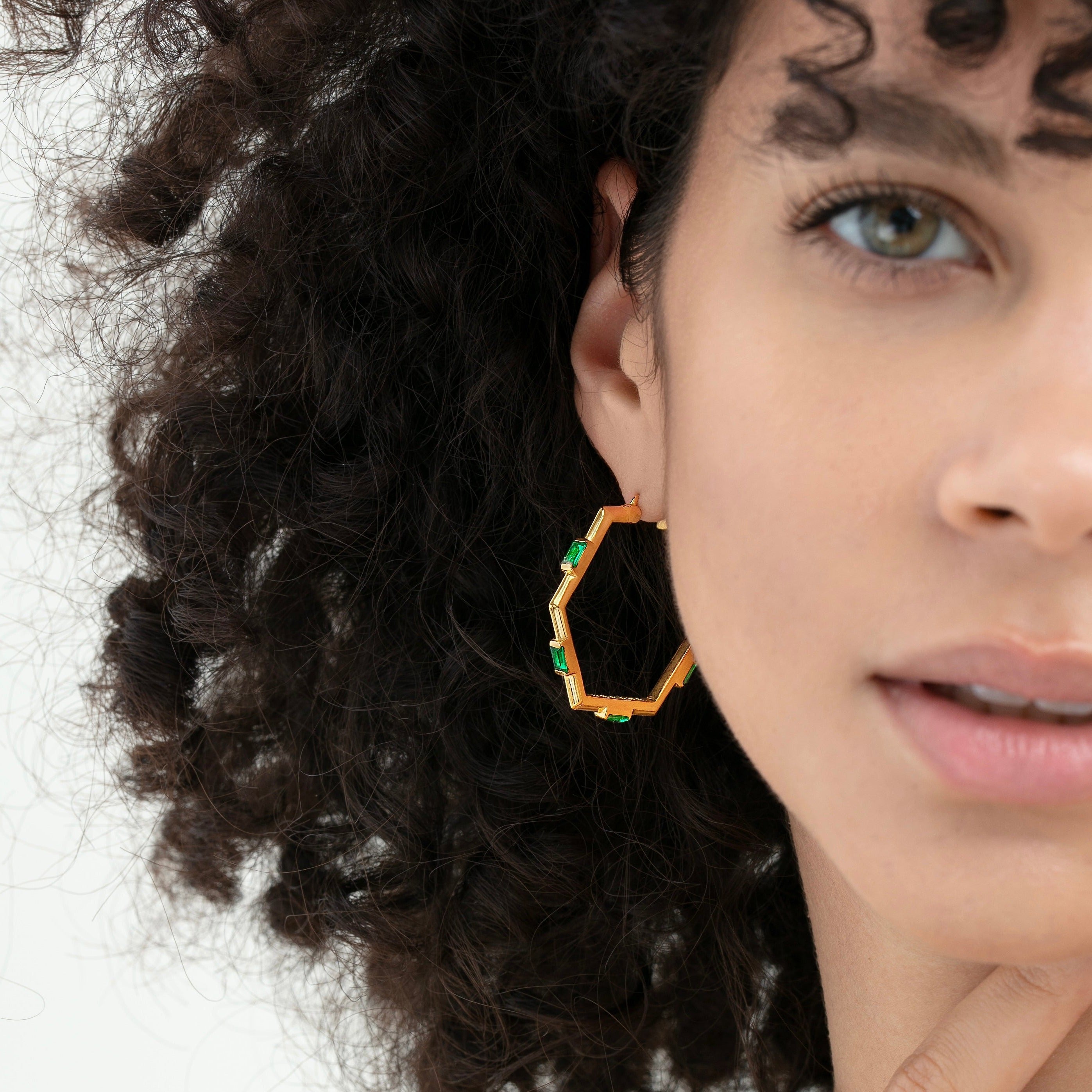 The Claire Hoop Earrings - Medium-thumbmail-8