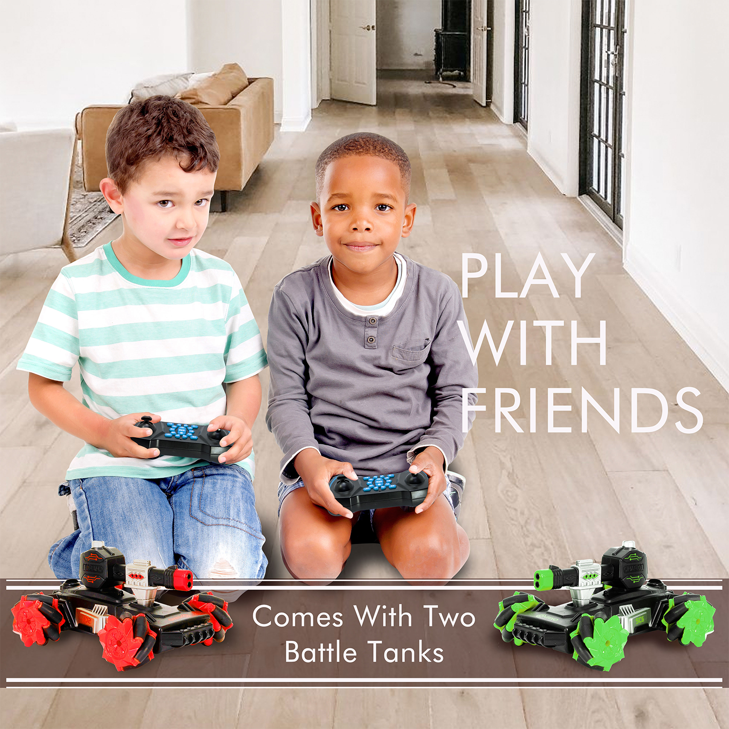 Contixo SC6 RC Remote Control Combat Battle Tank 1:24 Scale - 2 Pack-thumbmail-7