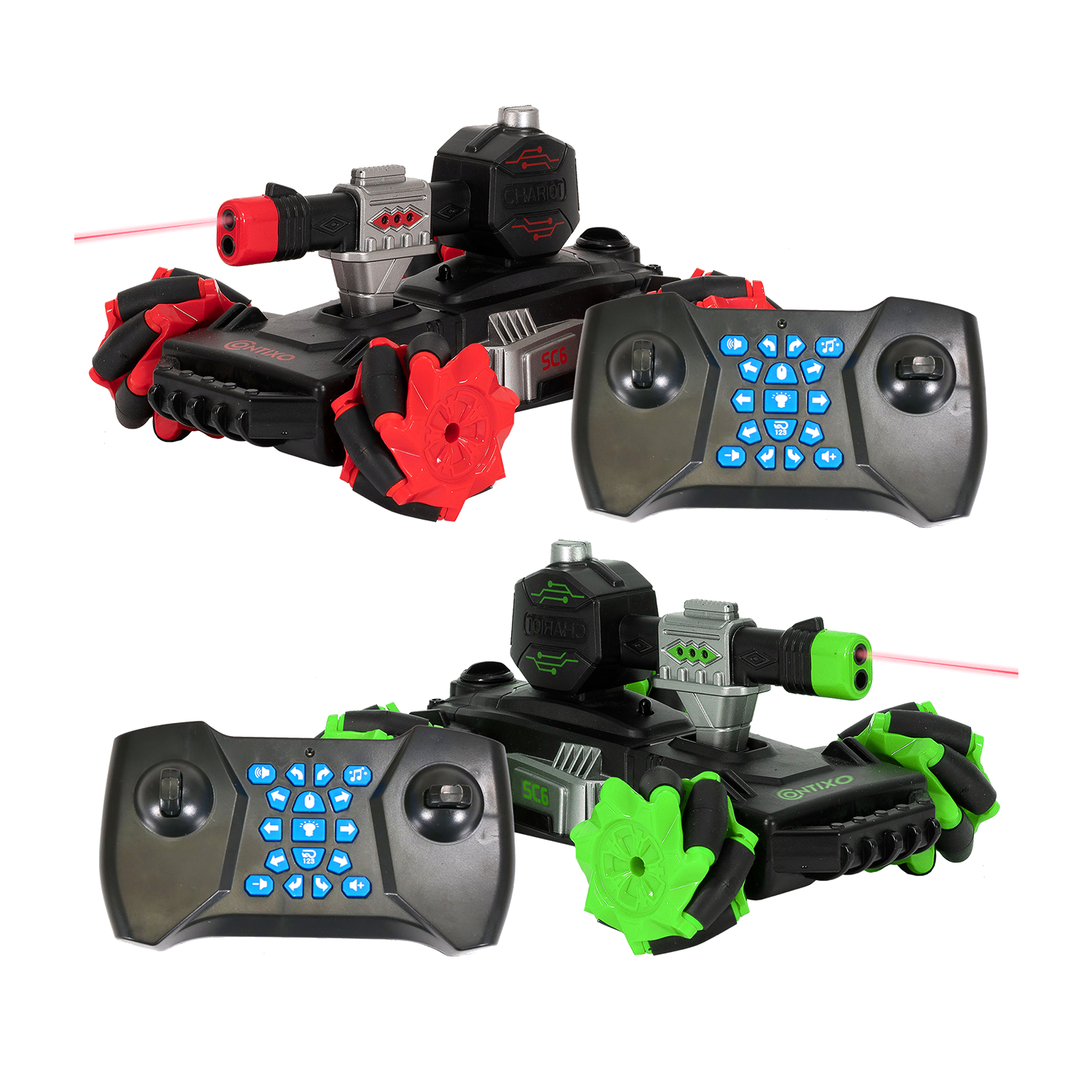 Contixo SC6 RC Remote Control Combat Battle Tank 1:24 Scale - 2 Pack-thumbmail-2