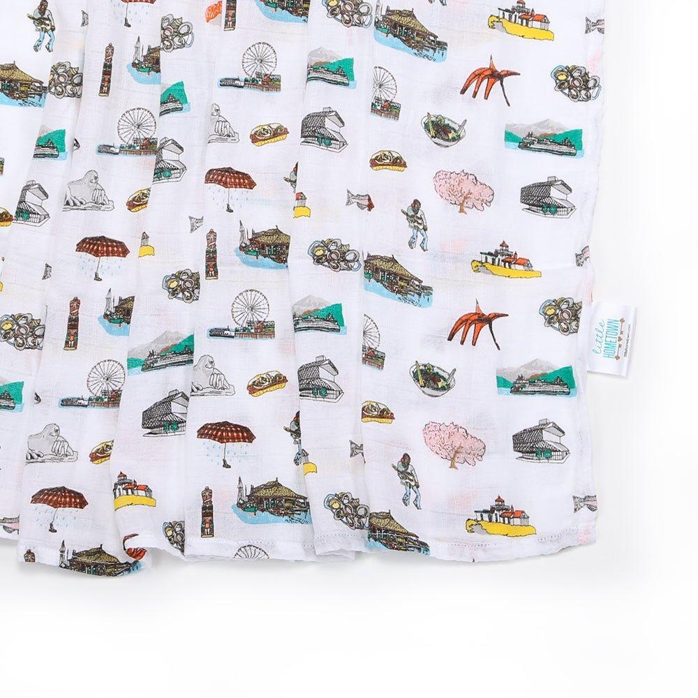Seattle Baby Muslin Swaddle Receiving Blanket-thumbmail-6