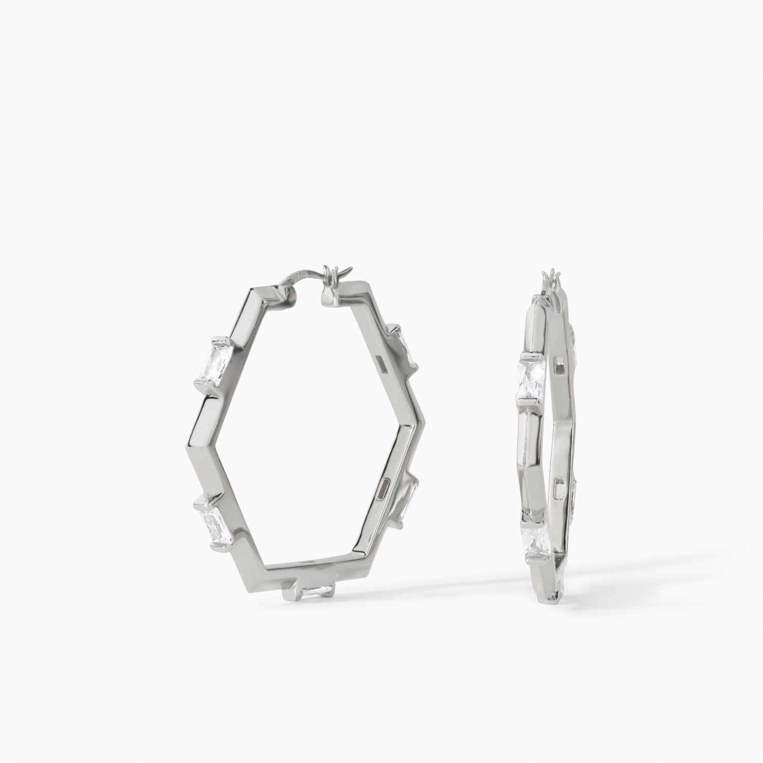 The Claire Hoop Earrings - Medium-thumbmail-5