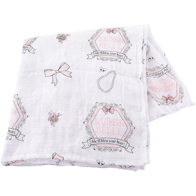 Southern Belle Baby Muslin Swaddle Receiving Blanket-thumbmail-10