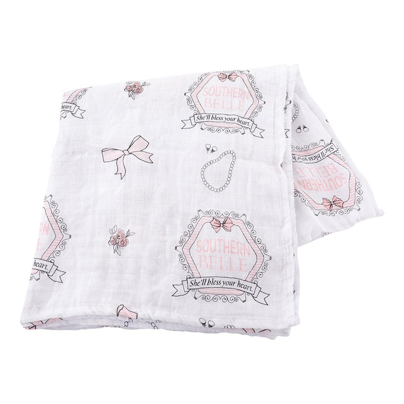 Southern Belle Baby Muslin Swaddle Receiving Blanket-thumbmail-7