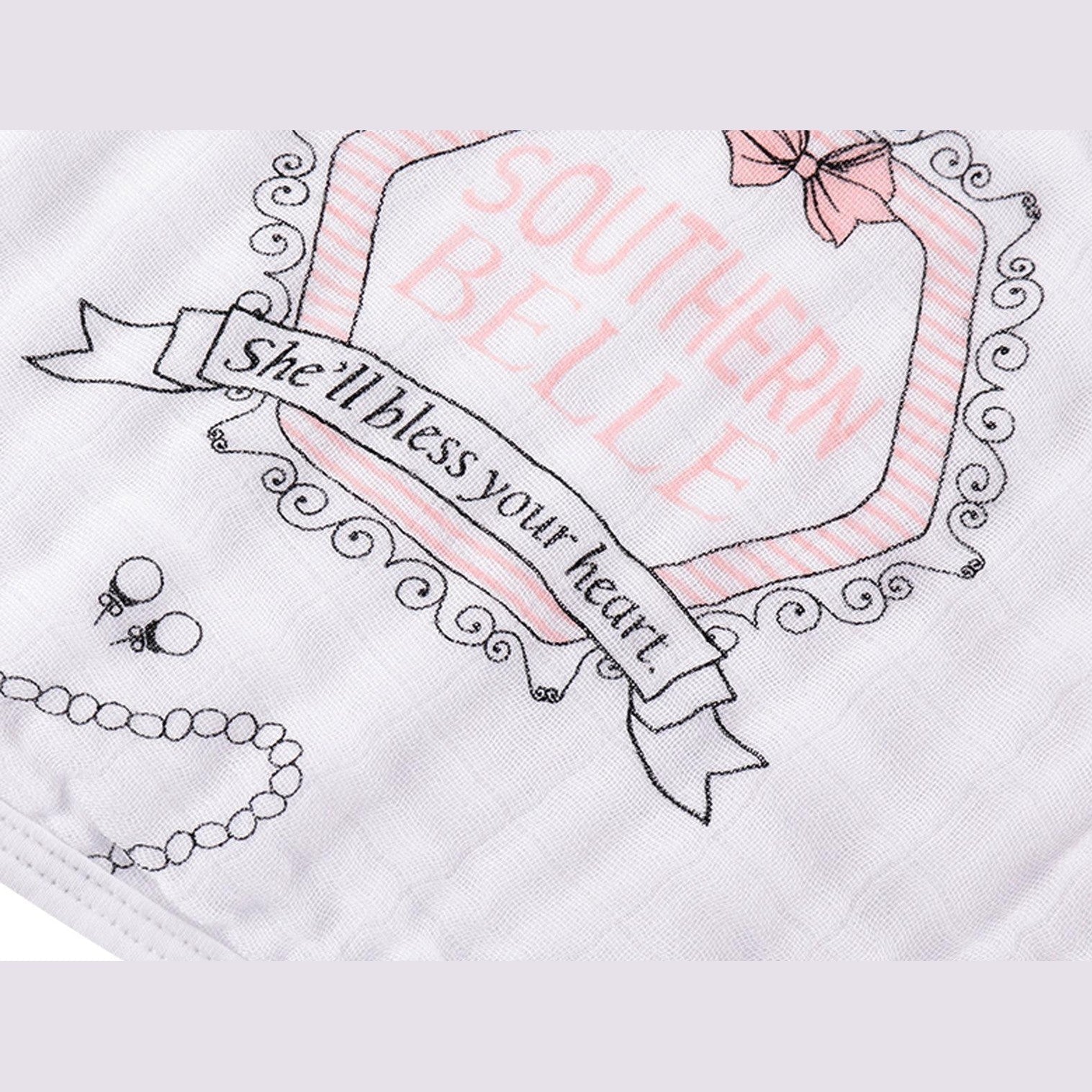 Southern Belle Baby Muslin Swaddle Receiving Blanket-thumbmail-4