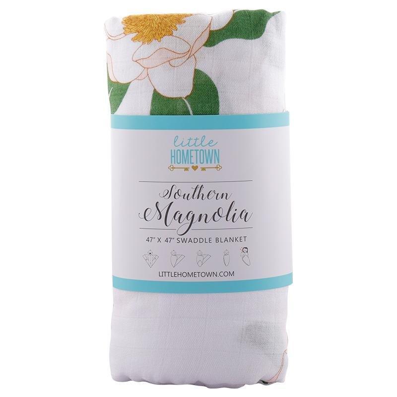 Southern Magnolia Baby Muslin Swaddle Receiving Blanket-thumbmail-1
