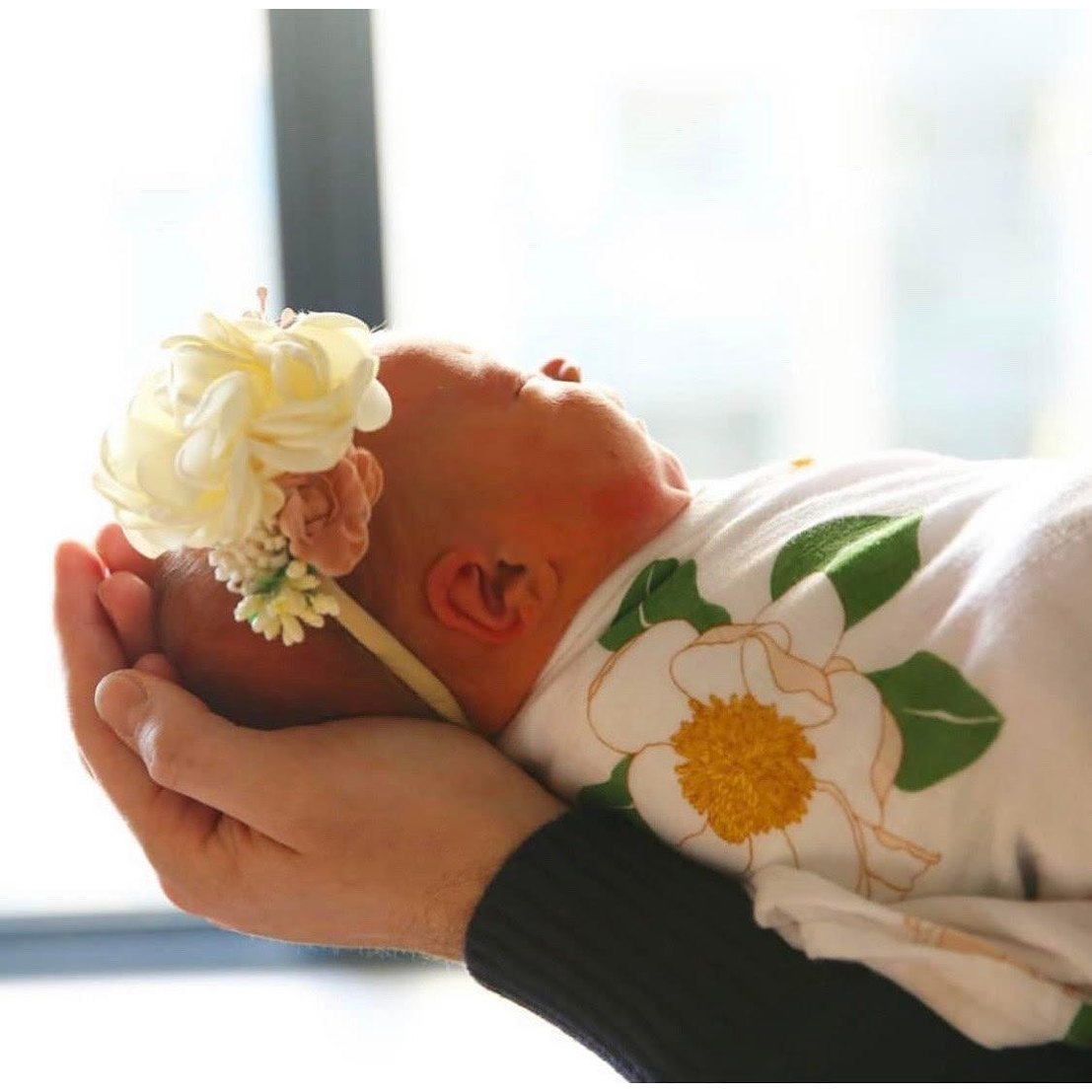 Southern Magnolia Baby Muslin Swaddle Receiving Blanket-thumbmail-2