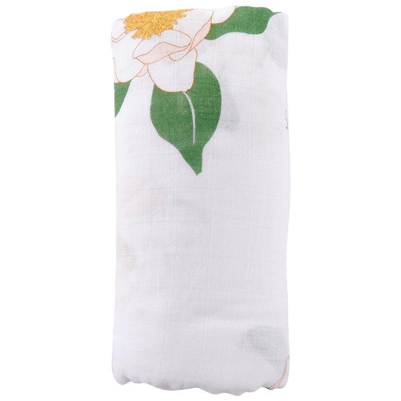 Southern Magnolia Baby Muslin Swaddle Receiving Blanket-thumbmail-3