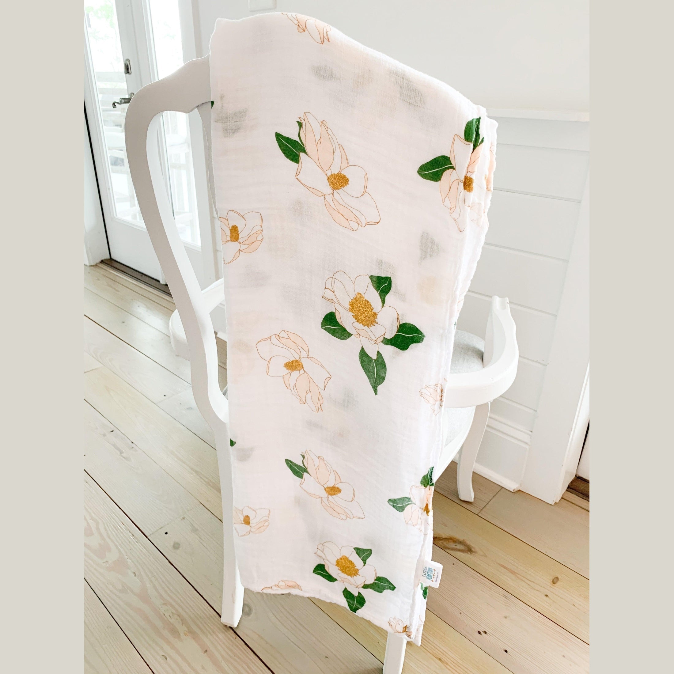 Southern Magnolia Baby Muslin Swaddle Receiving Blanket-thumbmail-8