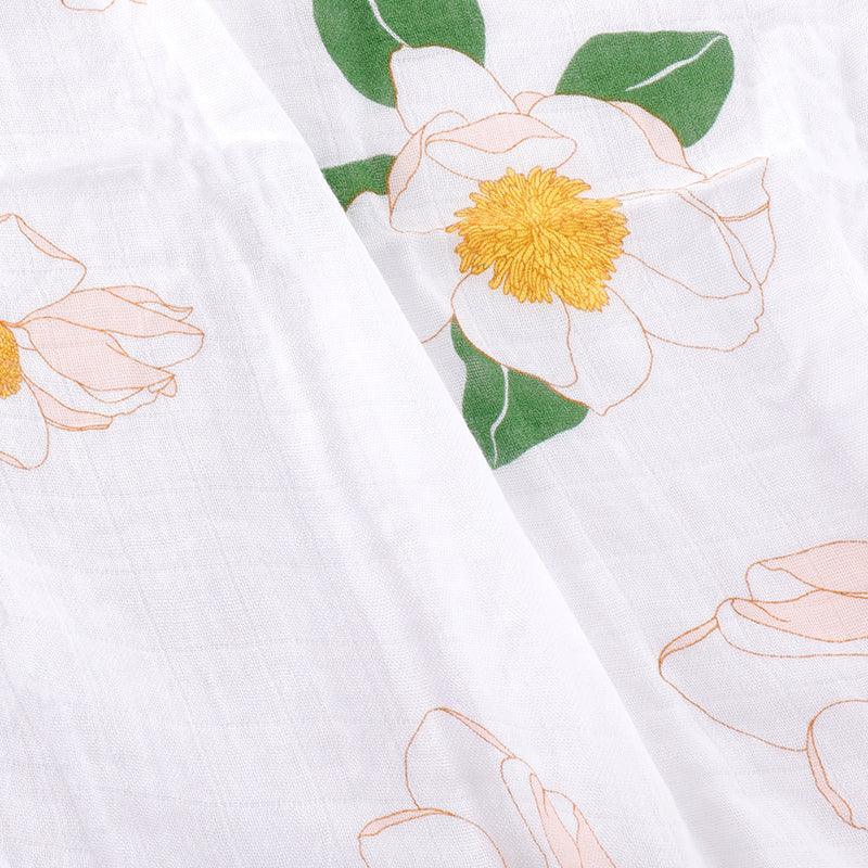 Southern Magnolia Baby Muslin Swaddle Receiving Blanket-thumbmail-5
