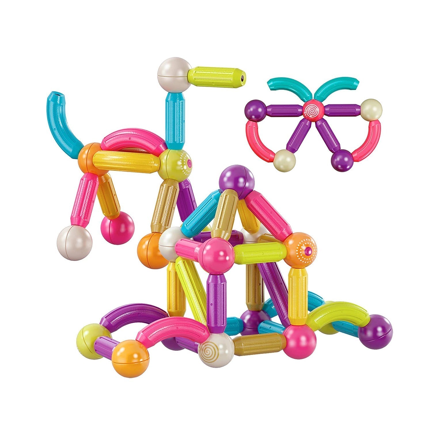 Contixo ST2 Magnetic Building Set 68-Piece STEM Toy for Creative Kids-thumbmail-8