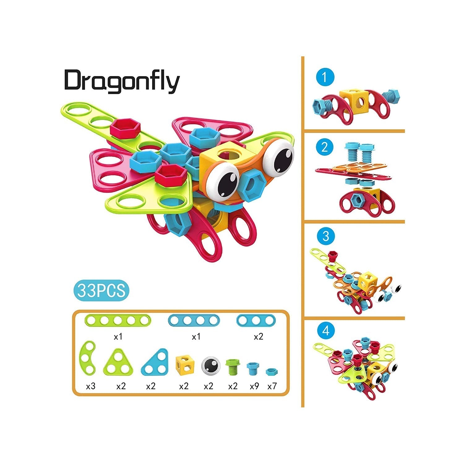 Contixo ST3 Mega Mechanic 3D Building Block Set - 223 PCS-thumbmail-6
