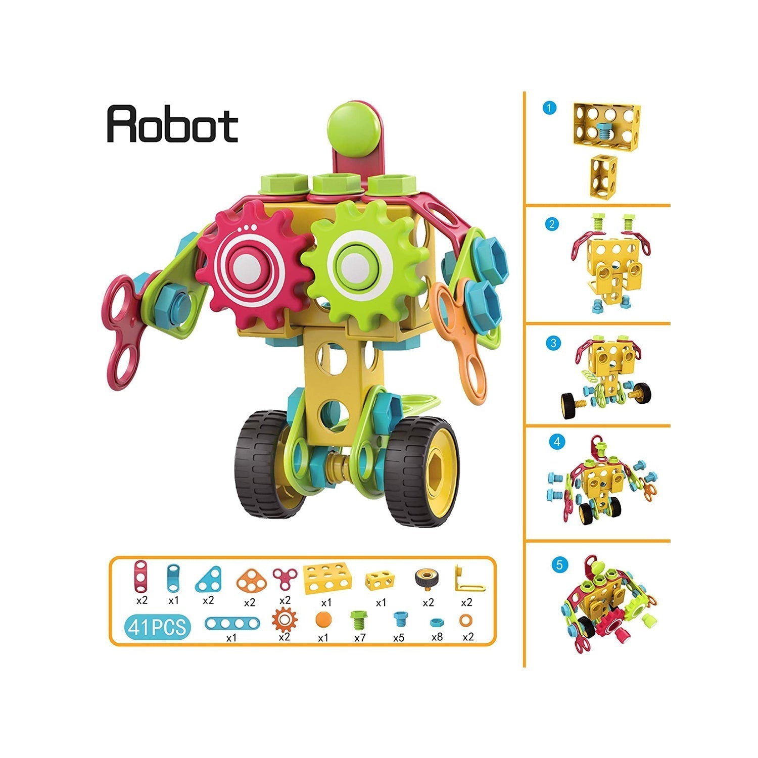 Contixo ST3 Mega Mechanic 3D Building Block Set - 223 PCS-thumbmail-7