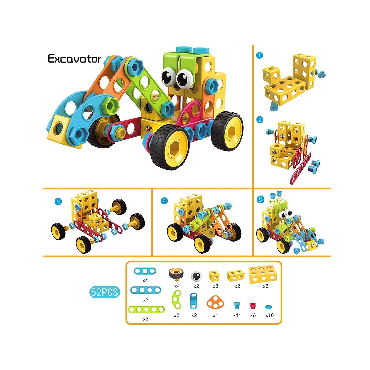 Contixo ST3 Mega Mechanic 3D Building Block Set - 223 PCS-thumbmail-8