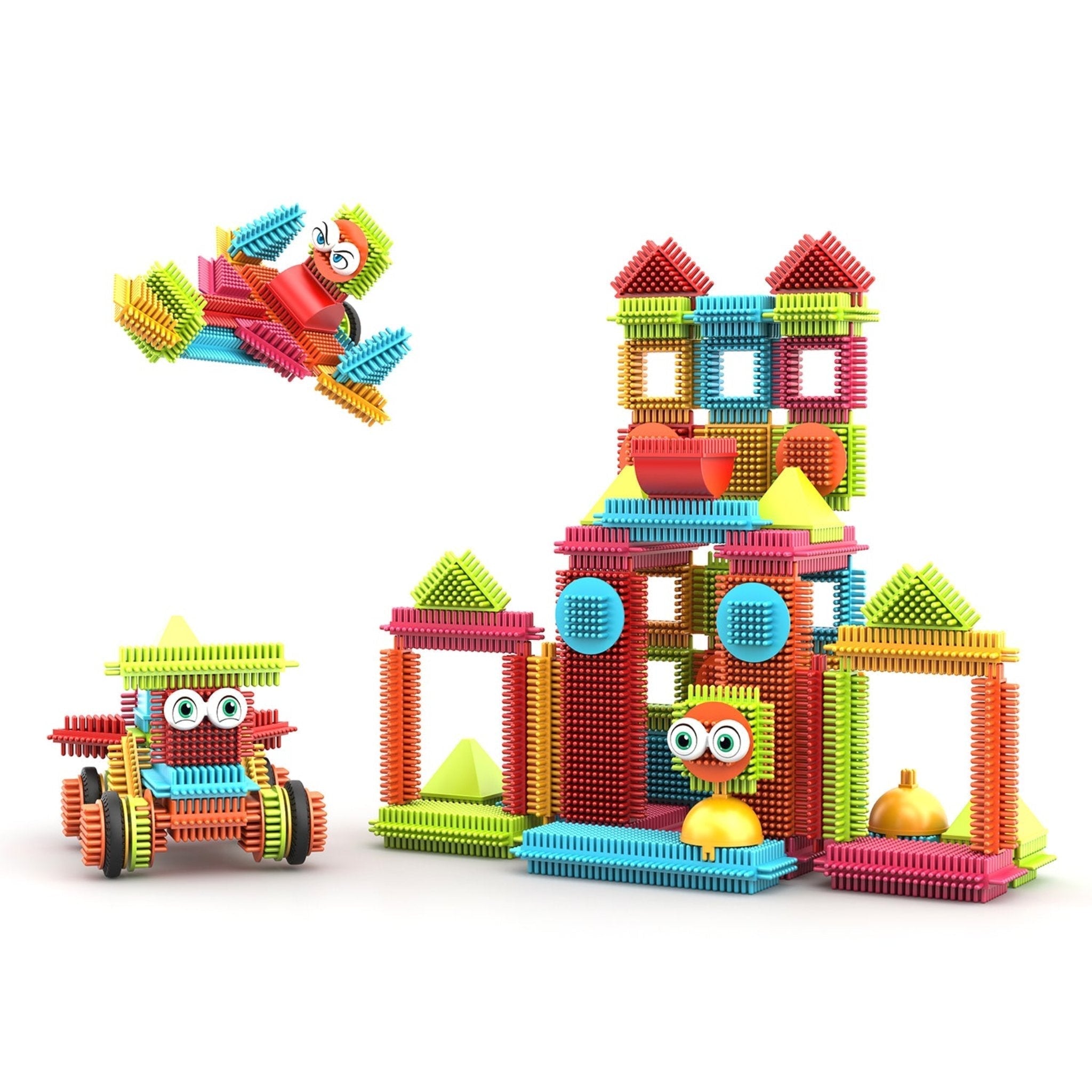 Contixo ST5 Bristle Shape STEM Blocks - 144 Pcs 3D Building Tiles Set-thumbmail-5