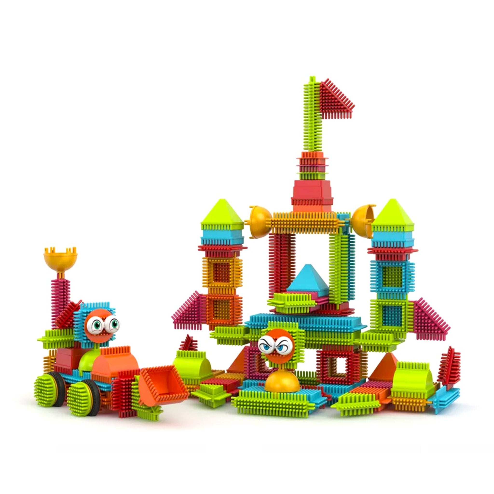 Contixo ST5 Bristle Shape STEM Blocks - 144 Pcs 3D Building Tiles Set-thumbmail-14