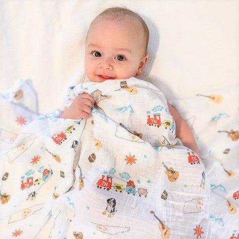 Tennessee Baby Muslin Swaddle Receiving Blanket-thumbmail-8