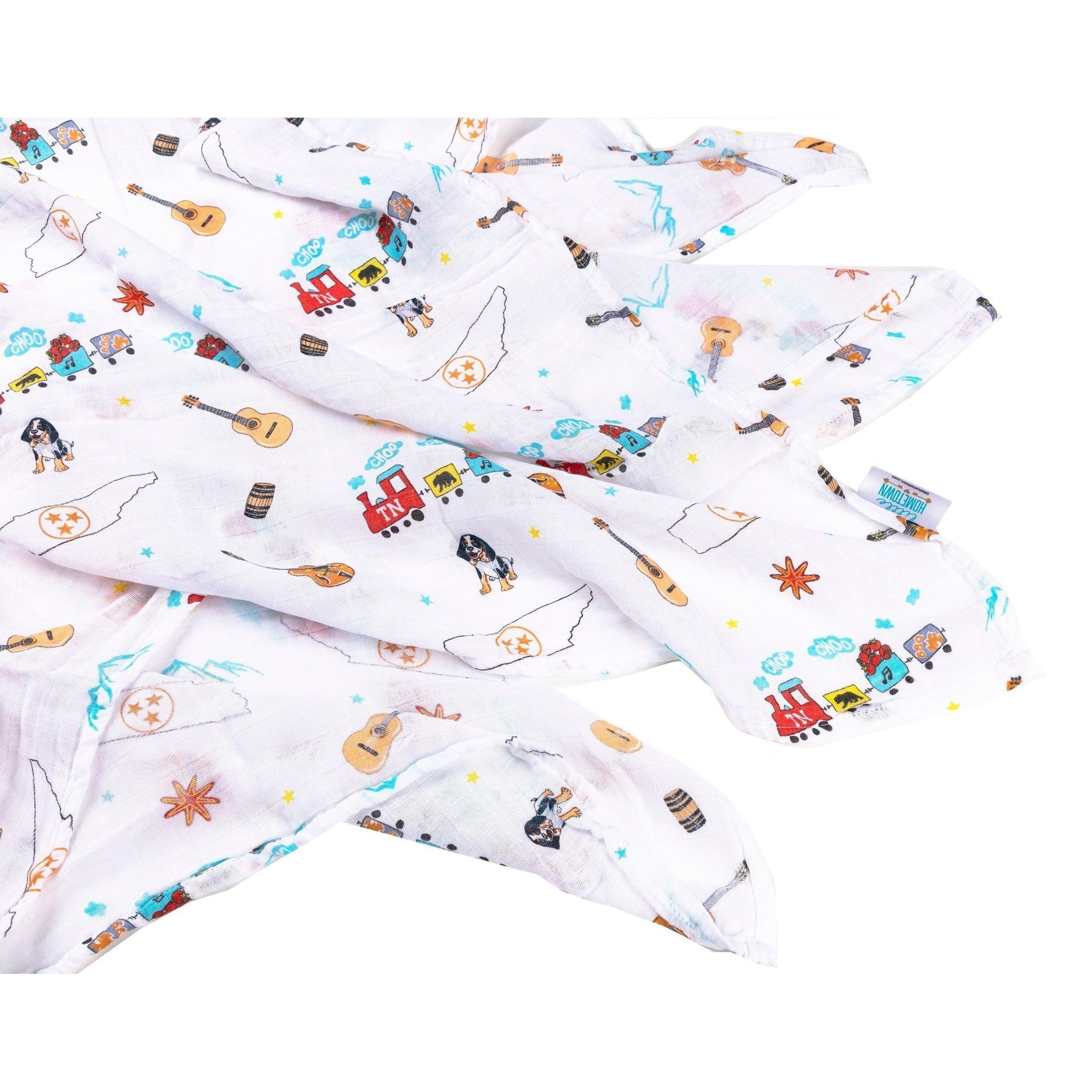 Tennessee Baby Muslin Swaddle Receiving Blanket-thumbmail-2