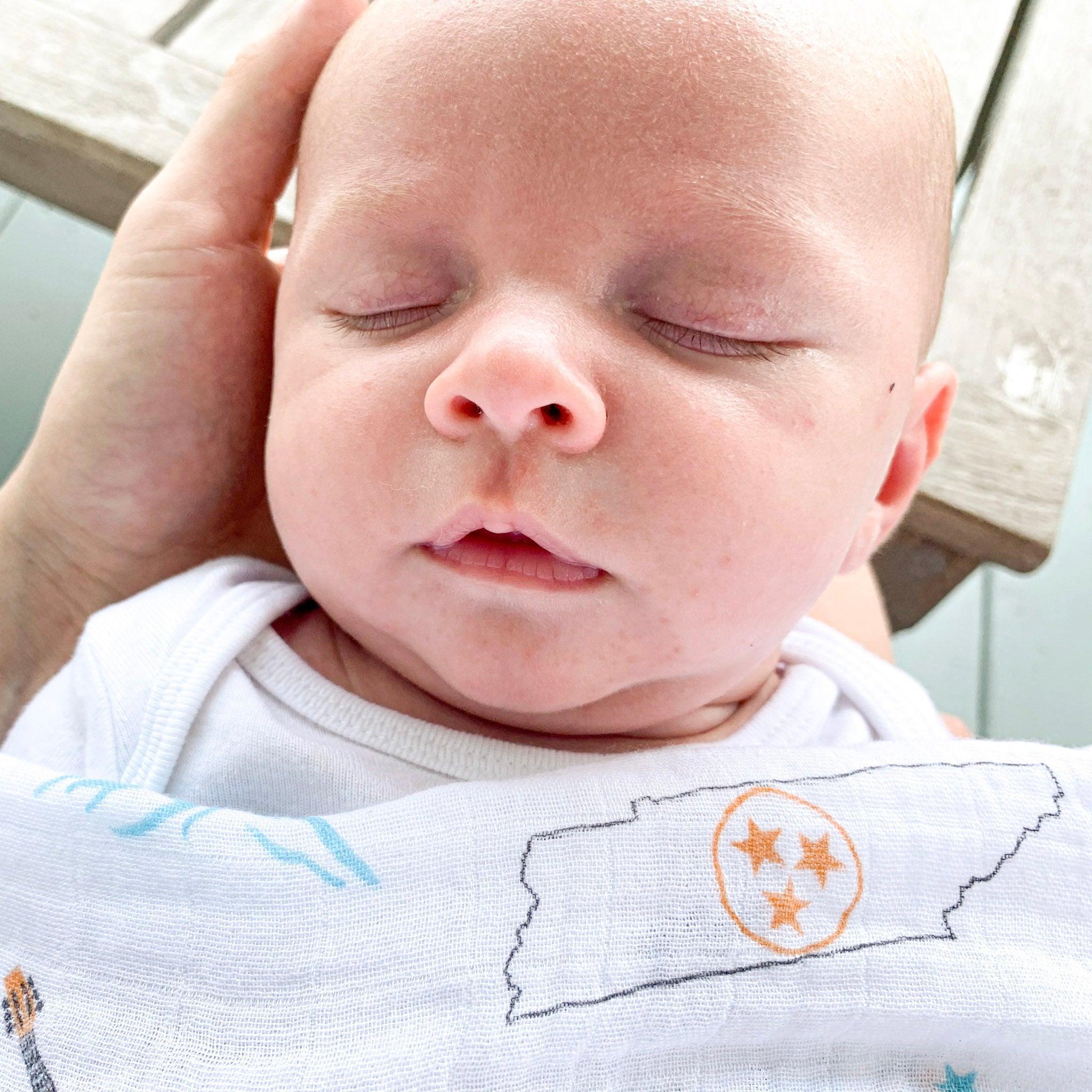 Tennessee Baby Muslin Swaddle Receiving Blanket-thumbmail-7