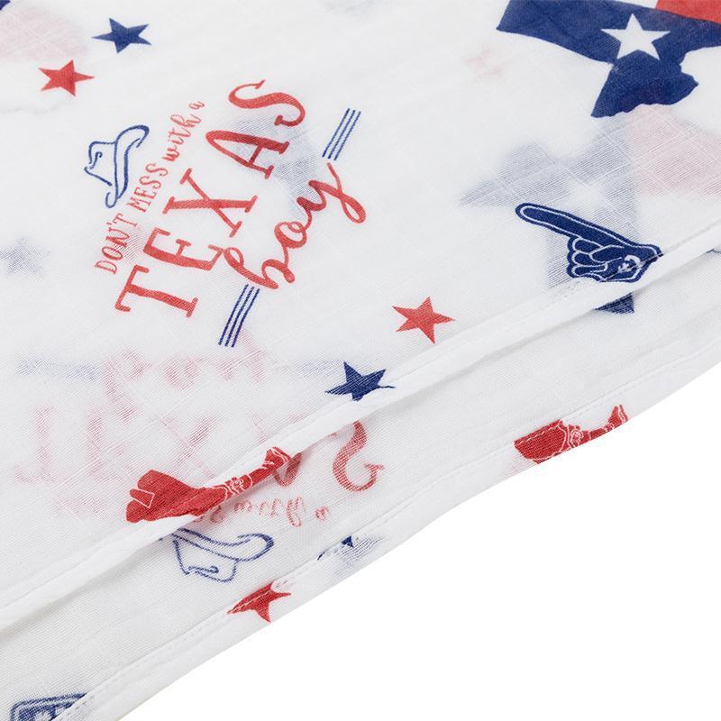 Texas Baby Boy Muslin Swaddle Receiving Blanket-thumbmail-5