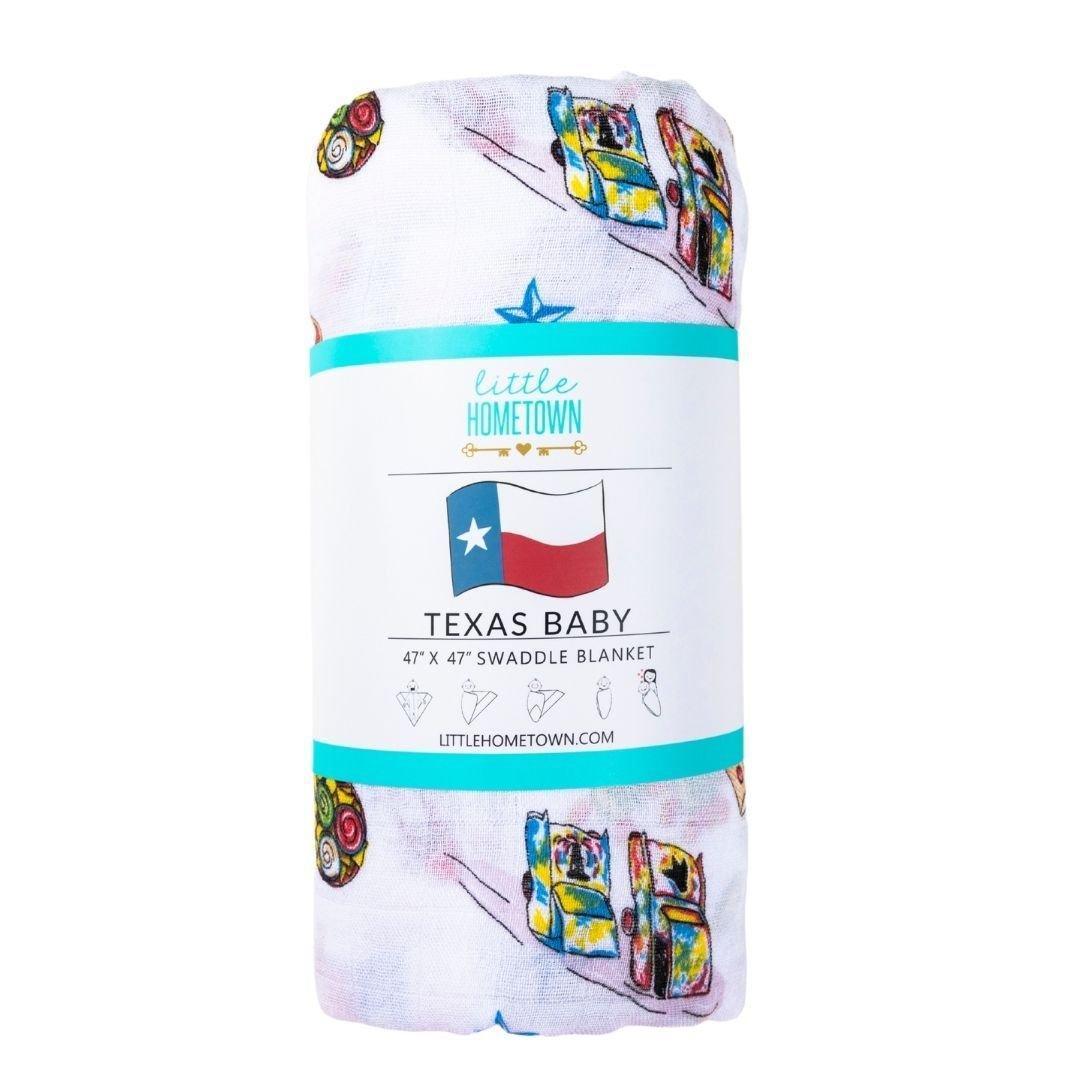 Texas Baby Muslin Swaddle Receiving Blanket-thumbmail-2