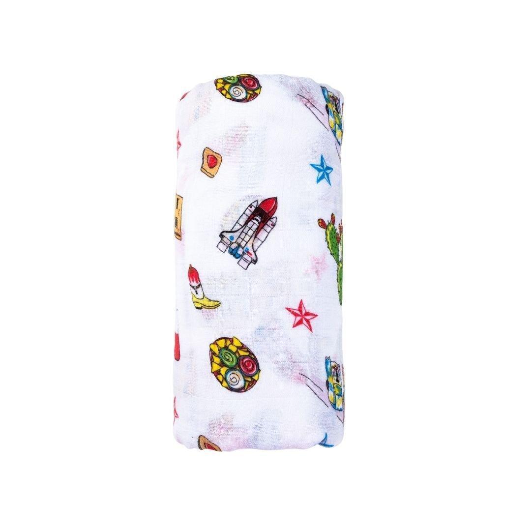 Texas Baby Muslin Swaddle Receiving Blanket-thumbmail-1