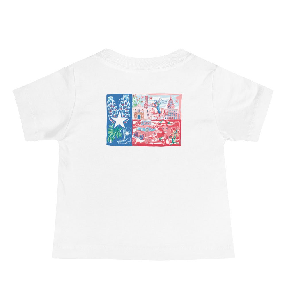 Texas Flag Unisex Baby Jersey Short Sleeve Tee-thumbmail-2