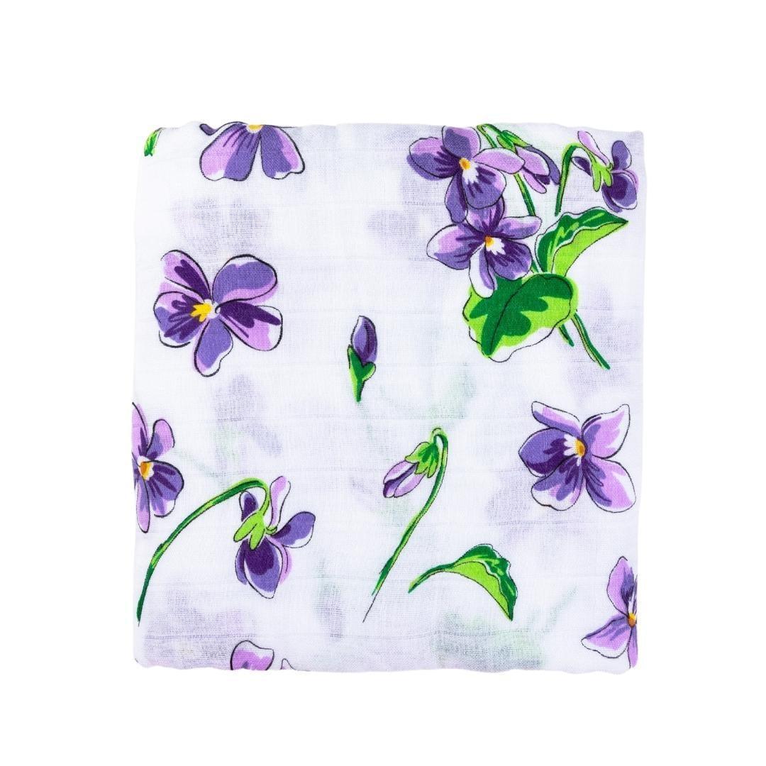 Violet Baby  Muslin Swaddle Receiving Blanket-thumbmail-4