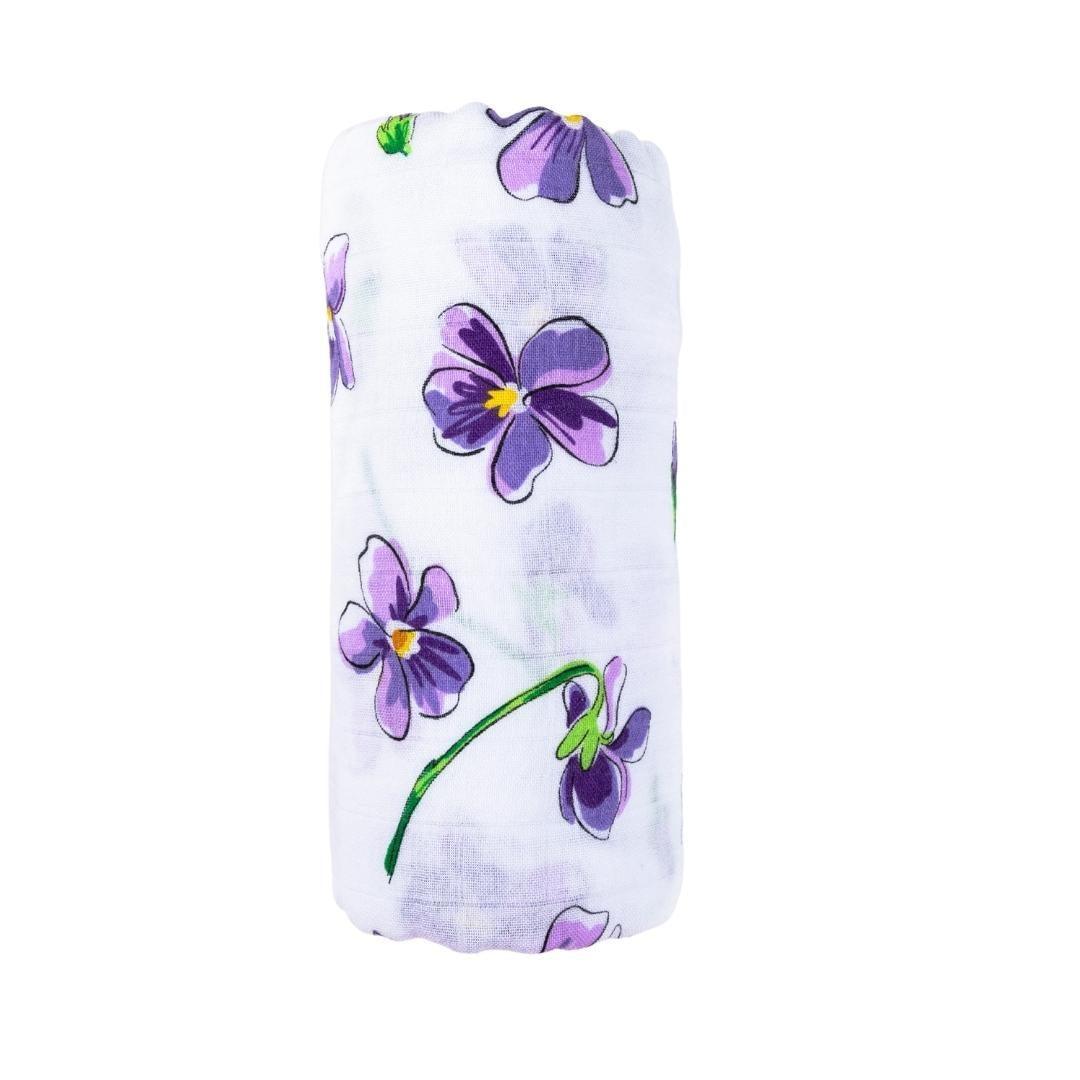 Violet Baby  Muslin Swaddle Receiving Blanket-thumbmail-6