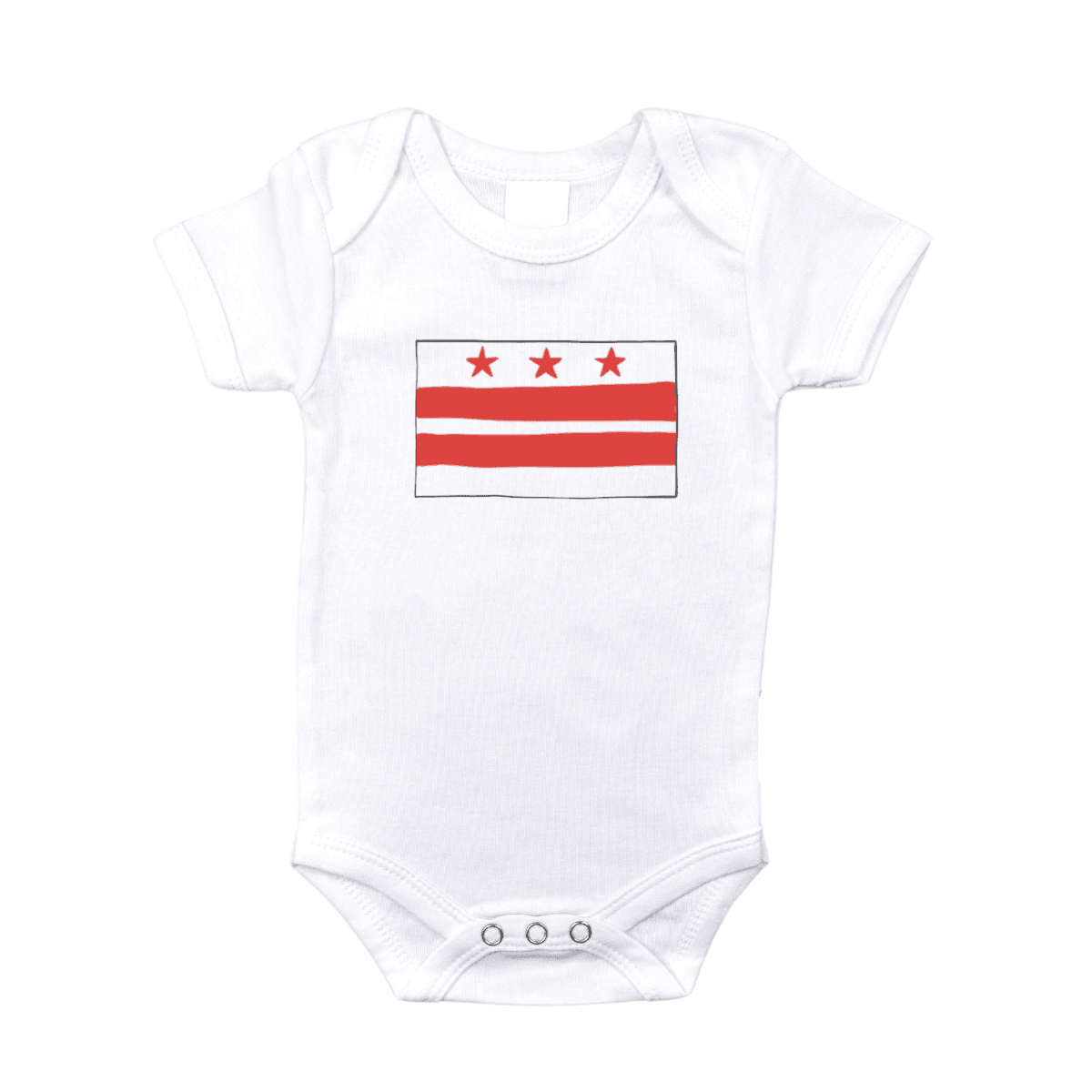 Washington D.C. Flag Baby Onesie-thumbmail-1