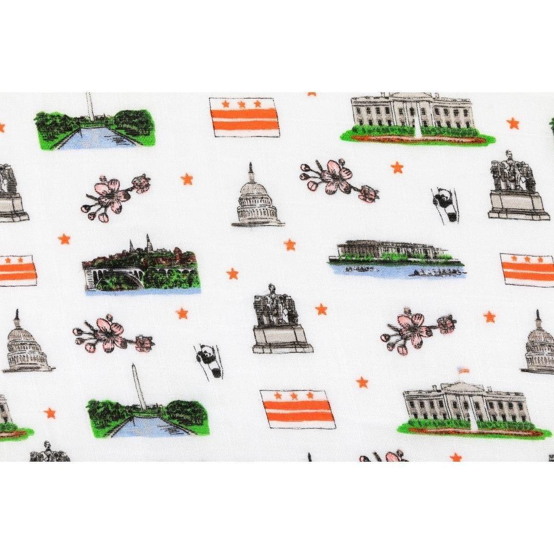Washington DC Baby Muslin Swaddle Receiving Blanket-thumbmail-5